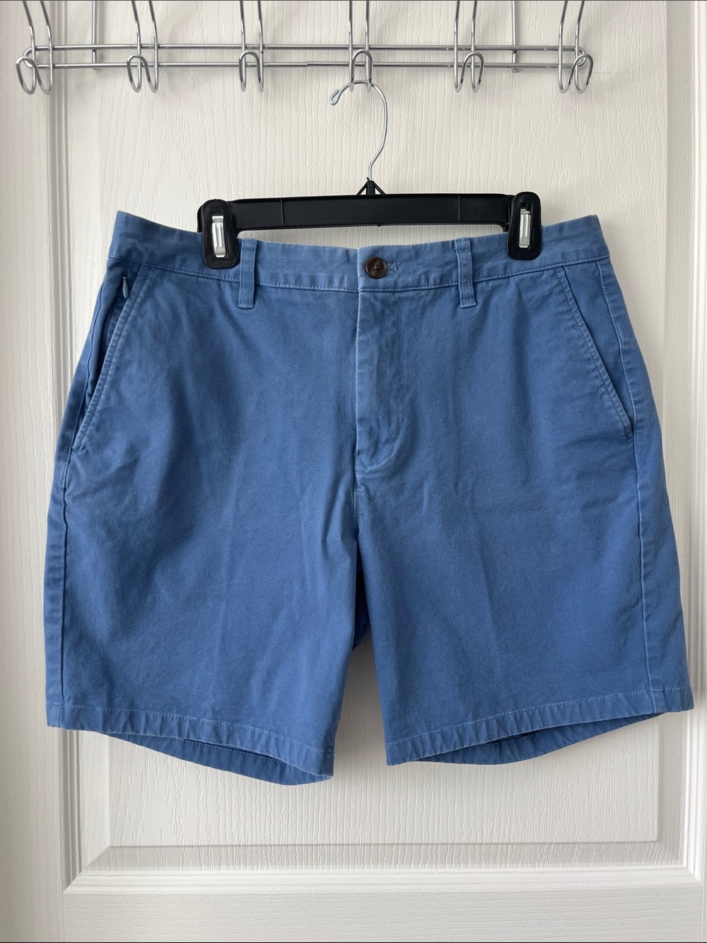Bonobos Men's Flat Front Chino Shorts in Slate Blue Standard 7” Inseam